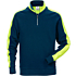 Sweatshirt med kort lynlås 7449