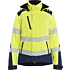 Kvinders Hi-vis letvægtsforet softshell-vinterjakke