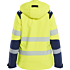 Kvinders Hi-vis letvægtsforet softshell-vinterjakke