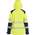 Kvinders Hi-vis letvægtsforet softshell-vinterjakke