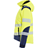 Kvinders Hi-vis letvægtsforet softshell-vinterjakke