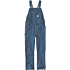 Denim hagesmæk i løs pasform