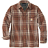 Afslappet pasform, tung flannel sherpa-foret skjortejac