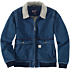 Robust flex® afslappet pasform denim sherpa-foret jakke