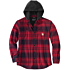 Robust flex® afslappet pasform flannel fleece foret hættetrøjejakke