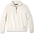 Afslappet pasform midweight sweatshirt med halv lynlås